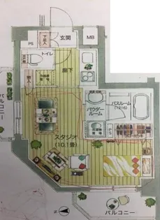 アンビシャス船橋【3階】の間取り