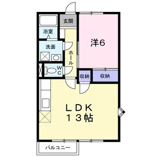 ガーデンプレイス1【2階】の間取り