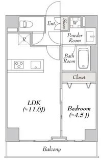 ルミーク大山【2階】の間取り