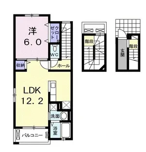 ラルーチェII【3階】の間取り