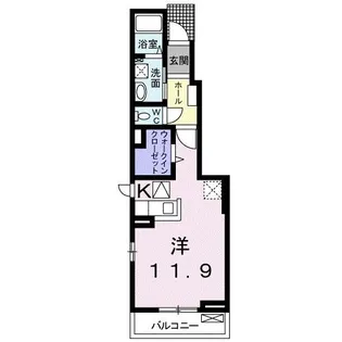 ベル・メゾン【1階】の間取り