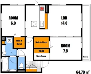 フルール【1階】の間取り