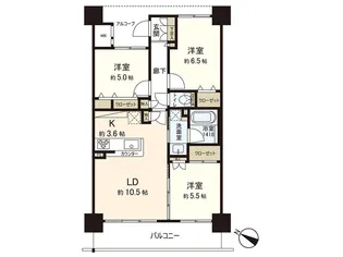 アドグランデ荒井【2階】の間取り