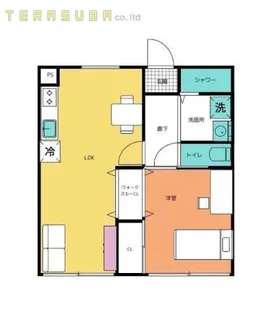 プランドゥ新春日【2階】の間取り