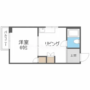 シティハイツ15【1階】の間取り