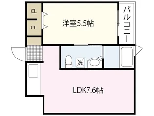 リーベ上東雲【5階】の間取り