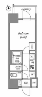 エスタート品川南大井【5階】の間取り