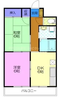クラシティ御幸【7階】の間取り