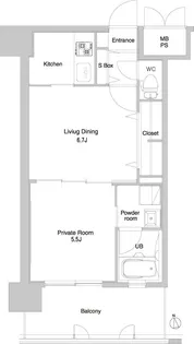 エンクレスト大手門III【9階】の間取り