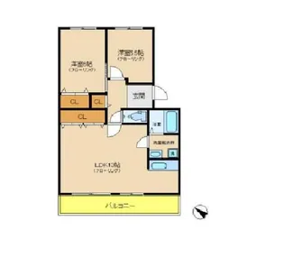 パラシオン有瀬【2階】の間取り