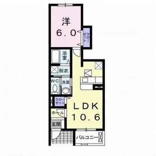 アムール・ボヌール【1階】の間取り