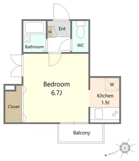E・FOREST【3階】の間取り