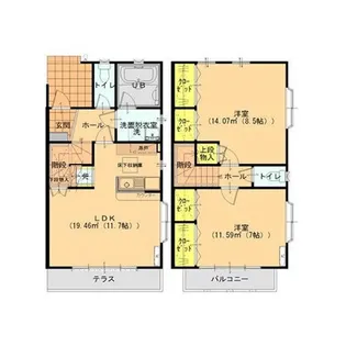 ハッピータウン C棟の間取り