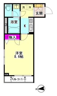 ヴィータフェリーチェ【2階】の間取り