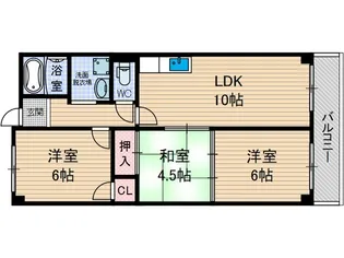 ニューハイツ相互【1階】の間取り