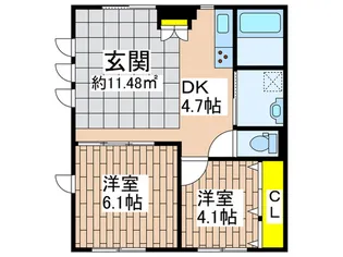 仮)サクラテラスB棟【1階】の間取り