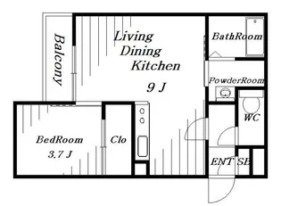 GRANDTIC CENTRAL CHIBA【1階】の間取り
