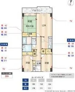 CASSIA習志野【8階】の間取り