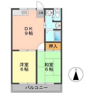サンハイツ【1階】の間取り