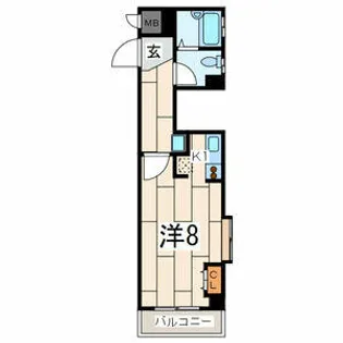 アールブラン生田【2階】の間取り