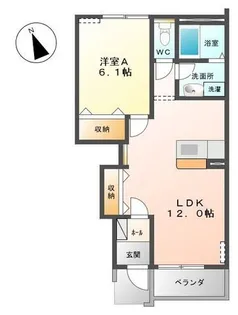 アンジュ【1階】の間取り