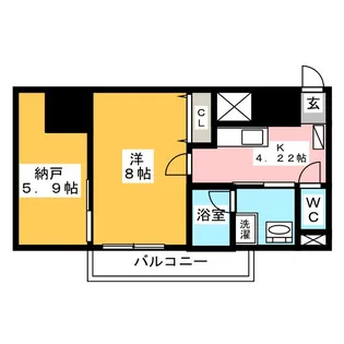 Cerchio RAKAN【7階】の間取り