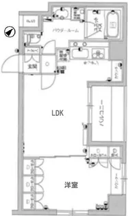 スカイコートヴァンテアン東日本橋【5階】の間取り