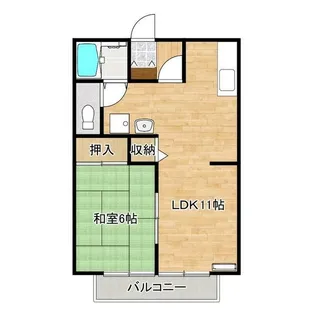 サンライフ龍神【1階】の間取り