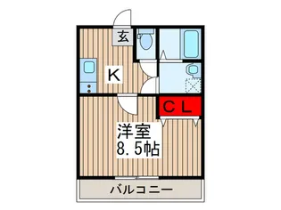 Ka-na maison愛宕【3階】の間取り