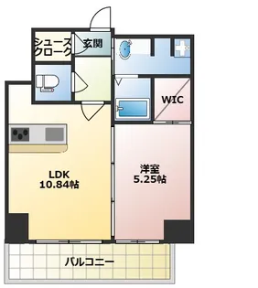 CREST西新【13階】の間取り