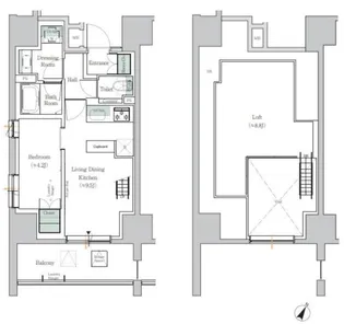 ONE ROOF RESIDENCE TAMACHI【2階】の間取り