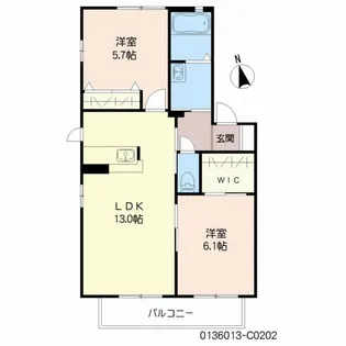 カーサポルポ C棟【2階】の間取り