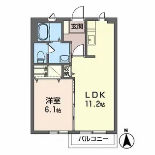 プリーマ ドルフA【2階】の間取り