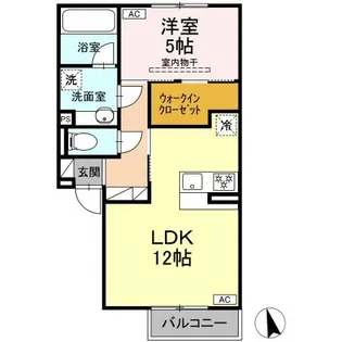 パルミエ III【2階】の間取り