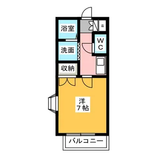 コーポ服部【2階】の間取り