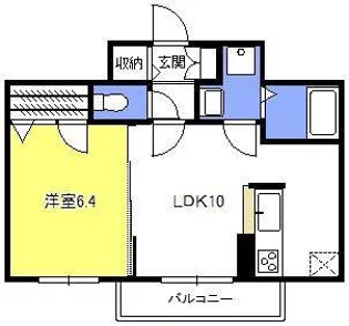 クオーレ浦和【1階】の間取り