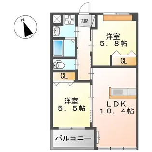 サン ブリュー【1階】の間取り