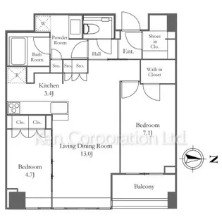 南青山マスターズハウス【3階】の間取り