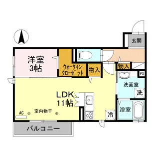 オッツ高田【2階】の間取り