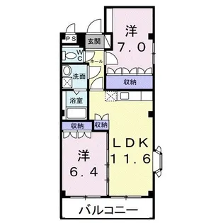 サンフィット【2階】の間取り