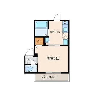 クレスト三軒茶屋【2階】の間取り
