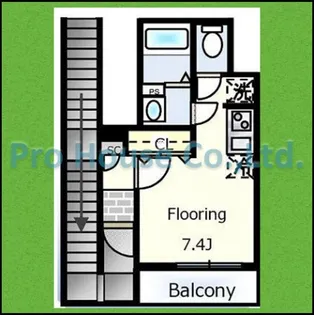 st.CHAMIEL【3階】の間取り