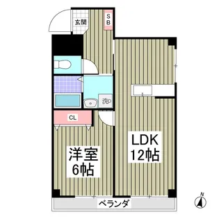ドミール中島【1階】の間取り