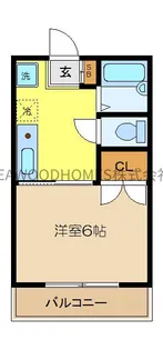 アビタシオンアサバ【3階】の間取り