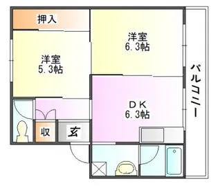 ヴィラナリー加東2【2階】の間取り