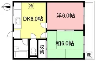 プリンセス山喜B棟【2階】の間取り