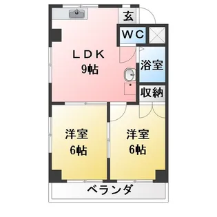 福井ハイツ【2階】の間取り