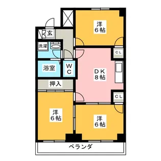 エステート23【2階】の間取り