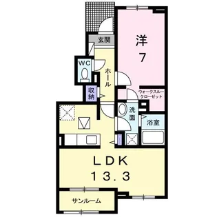 グランドステージ B棟【1階】の間取り