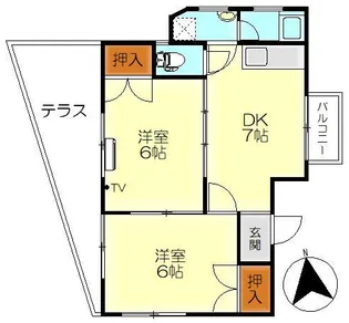 白島ビル【1階】の間取り